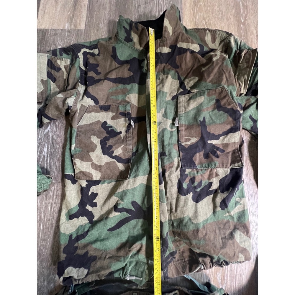 Amertex Military Chemical Protective Suit Mens Medium Woodland Camo Good Class 1 - Picture 5 of 9